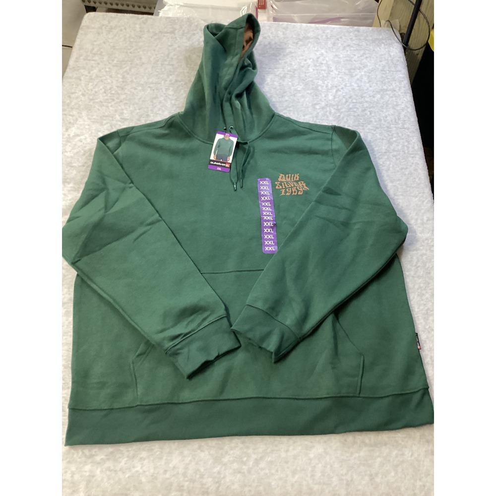 Quiksilver Mens Graphic Pullover Hoodie Green XXL QSM35HD17SS New with Tags